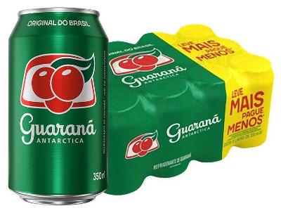 Refrigerante Lata Guaraná Antarctica 12 Unidades 350ml