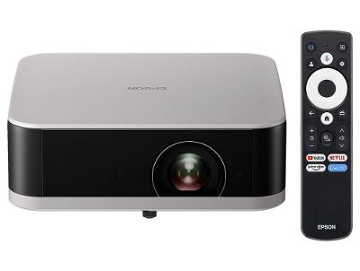 Projetor Portátil Smart Epson Full HD EF-30 Som Dolby Audio Google TV Wi-Fi Cinza Titanium