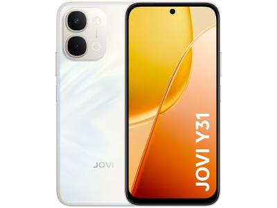 Smartphone Jovi Y31 256GB 16GB RAM Branco Lírio 6,75" Câm. Dupla + Selfie 32MP