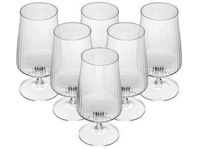 Jogo de Taças de Cristal para Cerveja 380ml 6 Peças Bohemia Alex Optic
