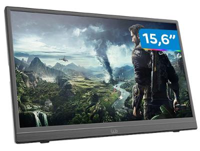 Monitor Portátil WB 15,6" Full HD 60Hz 12322 IPS Horizontal e Vertical WBMP01BK