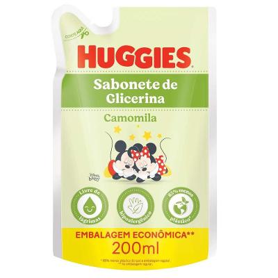 Sabonete Líquido para o Corpo Huggies Camomila Refil 200ml