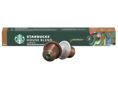 Cápsula de Café Clássico Nespresso Arábica House Blend Starbucks 1 Caixa com 10 Cápsulas