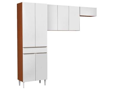 Armário de Cozinha Compacta Aramóveis Prime 8 Portas 1 Gaveta