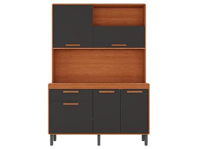 Cozinha Modulada Itatiaia Dunas Com Balcão 5 Portas 1 Gaveta