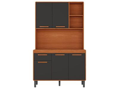 Armário de Cozinha Compacta Itatiaia Dunas Com Nicho 5 Portas 1 Gaveta 1,20M