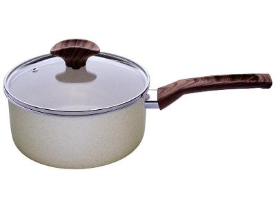 Panela Multiflon Antiaderente de Alumínio Bege 18cm 2L Petra