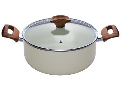 Caçarola Multiflon Antiaderente Cerâmico 22cm 3,1L Bege Capadócia
