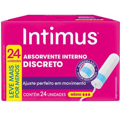 Absorvente Interno Intimus Discreto 24 Unidades