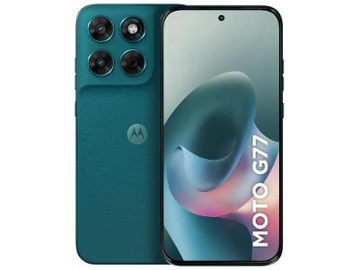 Smartphone Motorola Moto G77 256GB 5G 24GB RAM Verde Escuro 6,8" Câm. Tripla + Selfie 32MP