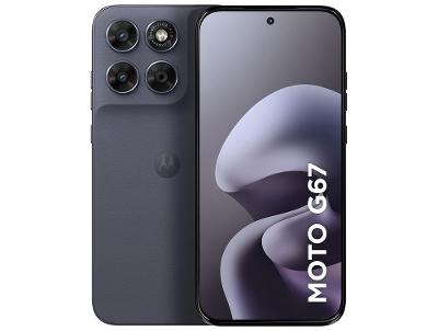Smartphone Motorola Moto G67 256GB 5G 12GB RAM Chumbo 6,8" Câm. Tripla + Selfie 32MP