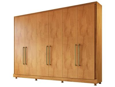 Guarda-roupa Casal 6 Gavetas 6 Portas Made Marcs Apollo