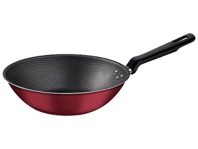 Panela Wok Tramontina de Alumínio Antiaderente Loreto Vermelho 24cm