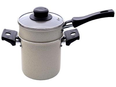 Cuscuzeira Multiflon de Alumínio Antiaderente Ekó 450ml 10cm 3 Peças