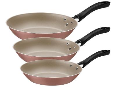 Conjunto de Frigideiras Antiaderente Tramontina Linz Mochaccino 3 Peças