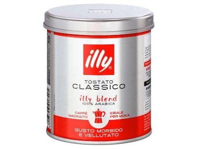 Café Torrado e Moído Especial Illy Classico Moka 100% Arábica Lata 125g