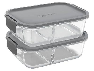 Kit Marmitas Empilháveis Electrolux Lunch Box Cinza 2 Peças