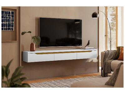Rack para TV Até 65" Suspenso 3 Portas Olivar Móveis Uno
