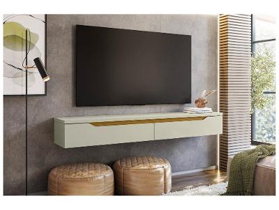 Rack para TV Até 55" Suspenso 2 Portas Olivar Móveis Uno