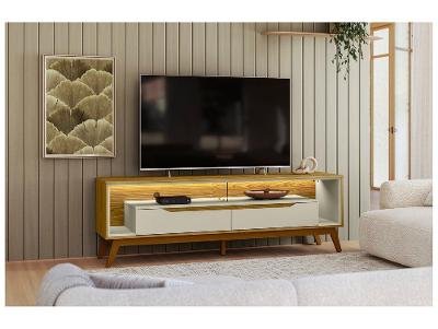 Rack para TV Até 65" 2 Gavetas Olivar Móveis Duo