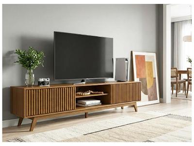 Rack para TV Até 70" 2 Portas Olivar Móveis Fox