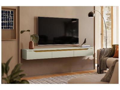 Rack para TV Até 65" Suspenso 3 Portas Olivar Móveis Uno