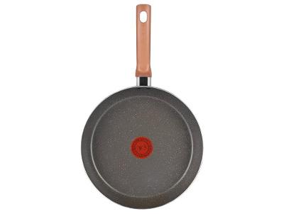 Frigideira Antiaderente Rochedo de Alumínio Natural Stone Cinza Claro 24cm