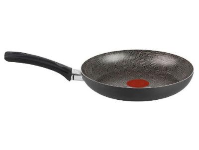 Frigideira Francesa Antiaderente Rochedo de Alumínio Facilita Cinza 24cm