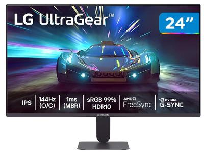 Monitor Gamer LG 24G411A-B 24” Full HD Preto UltraGear G