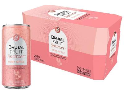 Bebida Mista Brutal Fruit Spritzer de Ruby Apple 269ml 1 Pack com 8 latas