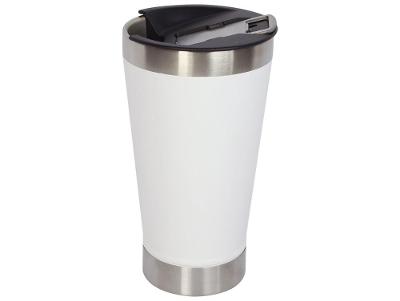 Copo Térmico Fratelli para Cerveja Premium Branco 400ml com Tampa e Abridor