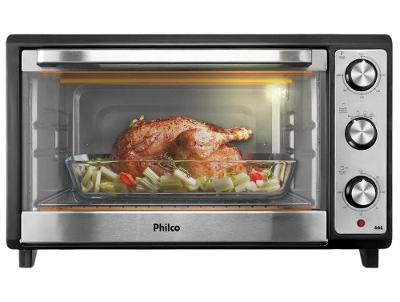Forno Elétrico de Bancada Philco Multifuncional Grill 66L Preto PFE66
