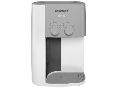 Purificador de Água Colormaq de Mesa e Gabinete Compressor Branco Pró 120004496 Água Gelada e Natural