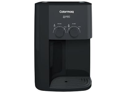 Purificador de Água Colormaq de Mesa e Gabinete Compressor Grafito Pró Água Gelada e Natural 120004500