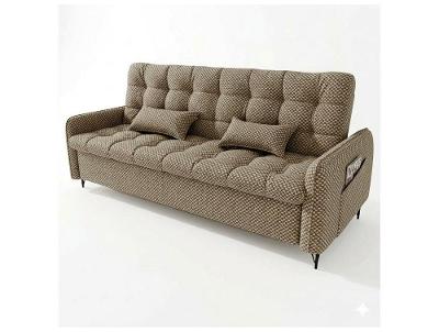 Sofá-cama 3 Lugares Casal Reclinável Veludo Napoli Matrix Pillar