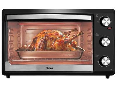 Forno Elétrico de Bancada Philco Grill 44L com Lâmpada Preto PFE44