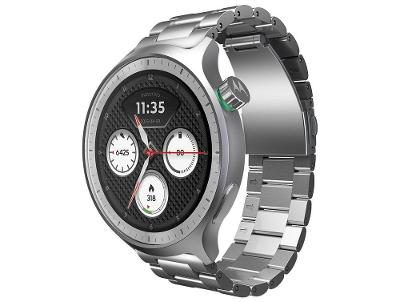Smartwatch Motorola Moto Watch 47mm Pulseira Prata Bluetooth