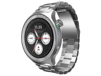 Smartwatch Motorola Moto Watch 47mm Pulseira Prata Bluetooth