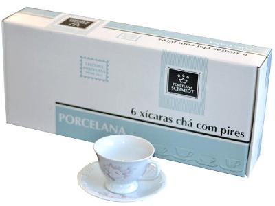 Jogo de Xícaras para Chá Porcelana 12 Peças