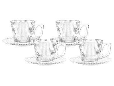 Jogo de Xícaras de Café 90ml Hauskraft Graffiato 4 Peças