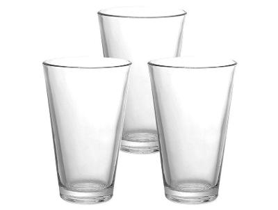 Jogo de Copos de Vidro Transparente 275ml 3 Peças Hauskraft Dipo