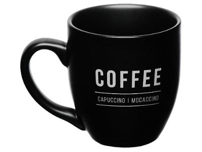 Caneca de Café de Porcelana Preto e Branco 300ml Hauskraft Manhattan