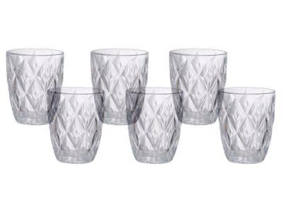 Jogo de Copos de Vidro Transparente 275ml 6 Peças Hauskraft Plaza