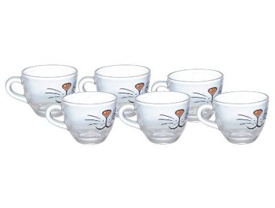 Jogo de Xícaras de Café 80ml Hauskraft Cat 6 Peças