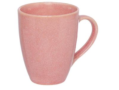 Caneca de Chá e Café de Cerâmica Rosa 280ml Hauskraft Maeve