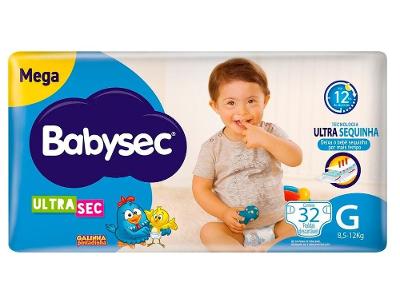 Fralda Babysec Galinha Pintadinha Ultra Sec Tam. G 8,5 a 12kg 32 Unidades