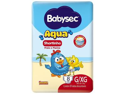 Fralda para Piscina Descartável Babysec Galinha Pintadinha Aqua G/XG Acima de 13kg 8 Unidades
