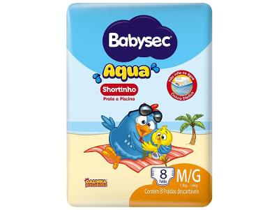 Fralda para Piscina Descartável Babysec Galinha Pintadinha Aqua M/G 11 a 14kg 8 Unidades