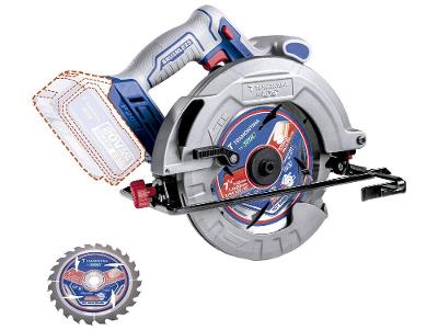 Serra Circular a Bateria 20V Tramontina by Total 185mm 4800RPM 2 Peças