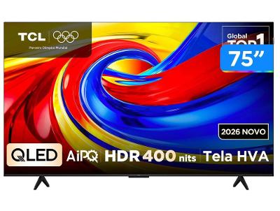Smart TV 75" TCL 4K UHD QLED 75P7L Google TV 2026